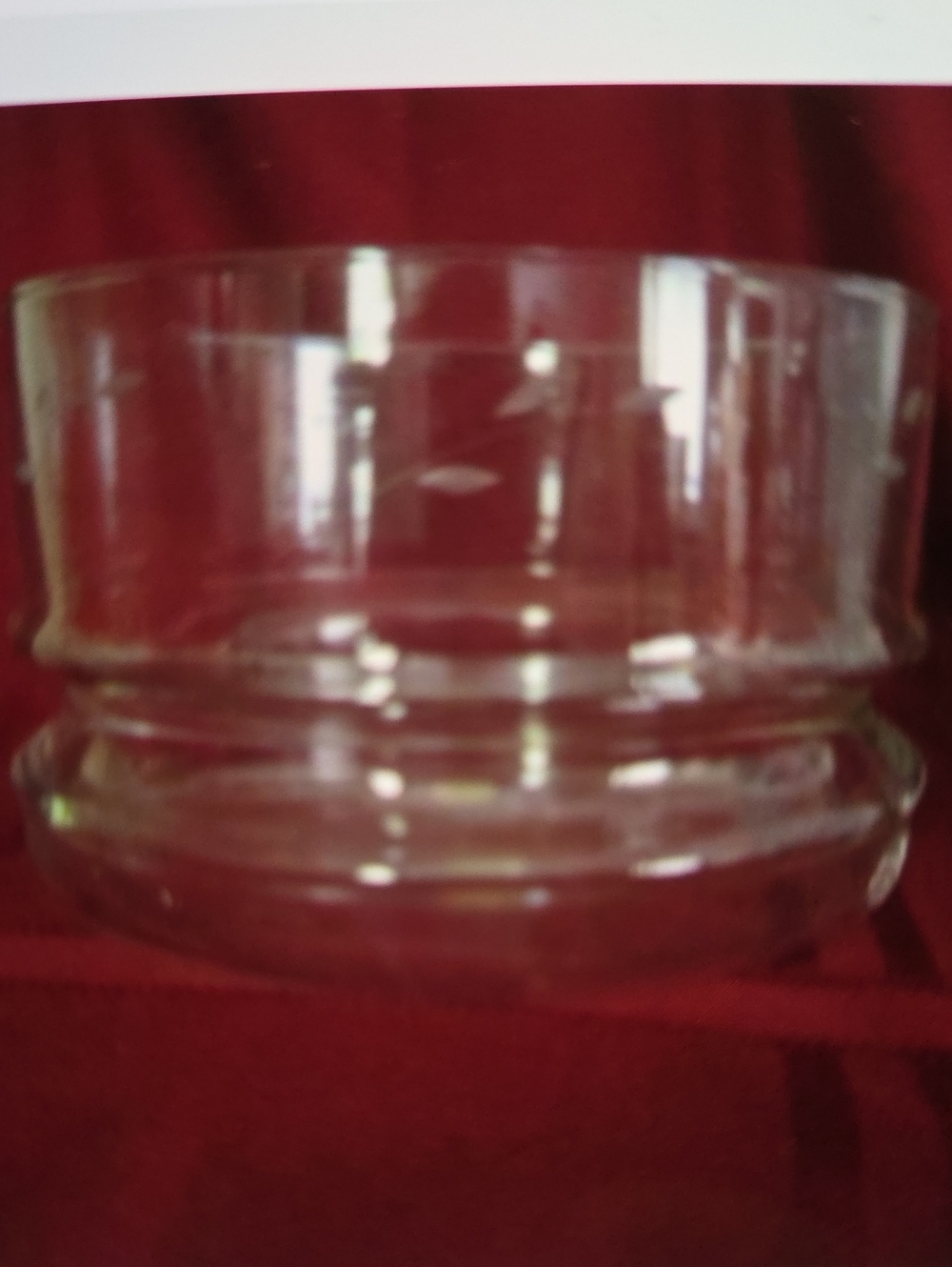 Princess House Clear Glass Serving Bowl